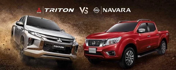 Nissan Navara và Mitsubishi Triton là hai mẫu xe bán tải đáng chú ý tới từ hai thương hiệu hàng đầu Nhật Bản