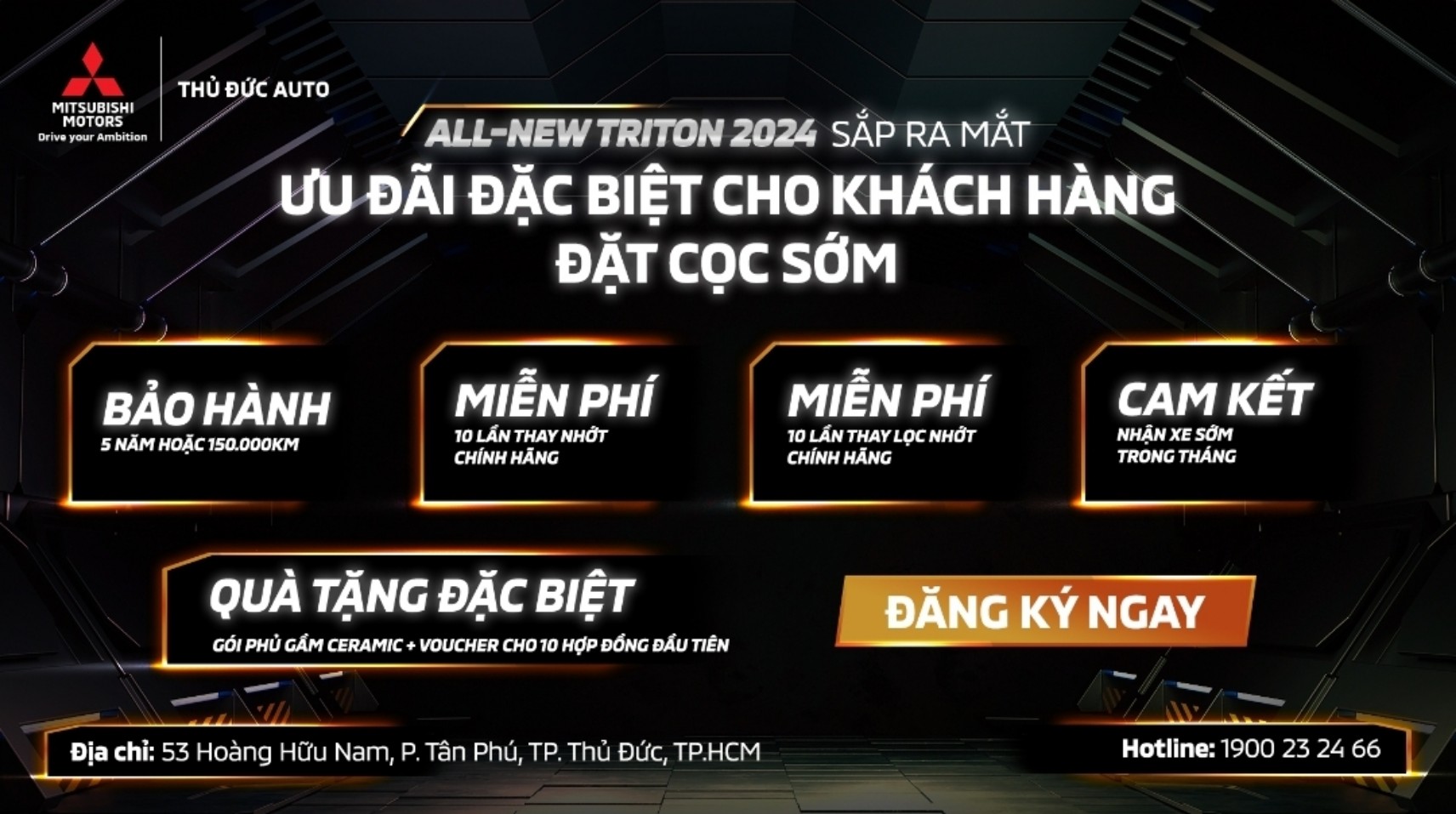 Ưu đãi giá xe Mitsubishi Triton 2024 hấp dẫn dành cho khách hàng mua bán tải mới