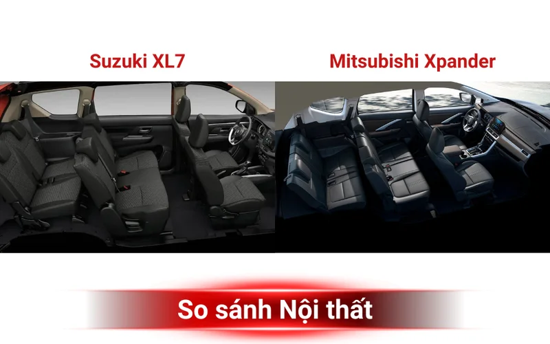 So sánh Suzuki XL7 và Mitsubishi Xpander 2024 quá khó chọn 3 So sánh XL7 và Xpander về nội thất