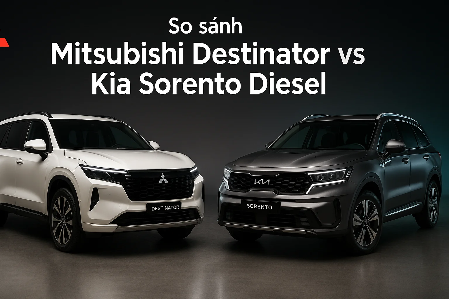Destinator hay Sorento Diesel: 7 chỗ turbo xăng hay diesel mạnh mẽ?