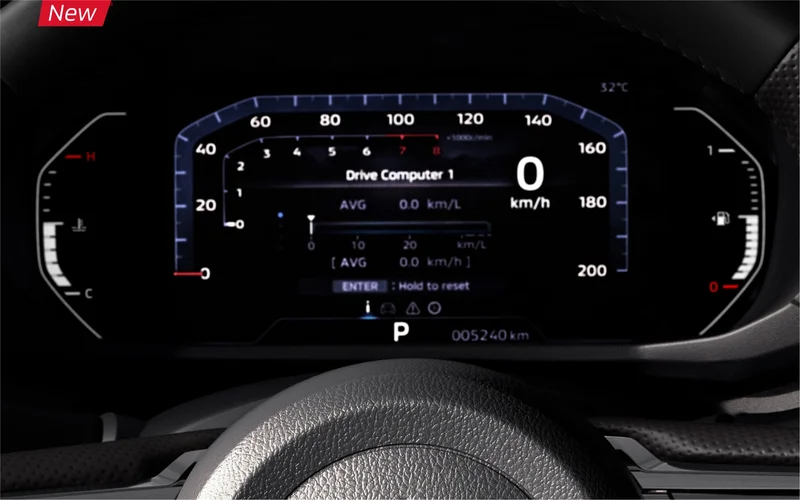 Mitsubishi Xpander Cross 2026 ấn tượng hơn với màn hình đồng hồ kỹ thuật số, hiển thị thông tin đa dạng và rõ nét.