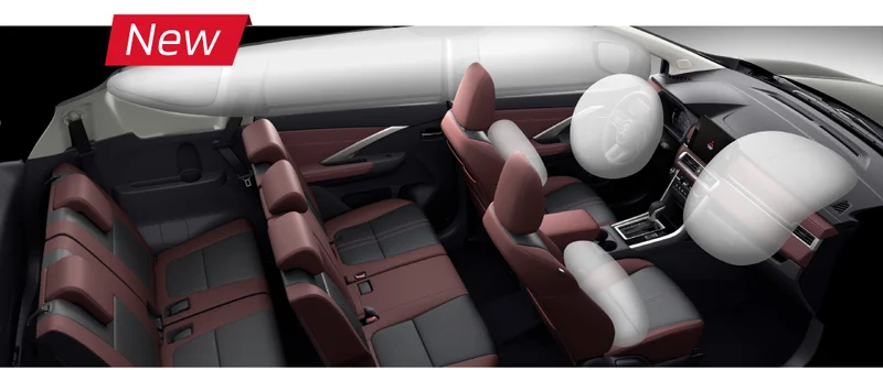 Mitsubishi Xpander Cross 2026 khẳng định sự an tâm với 6 túi khí trở lên, tăng cường bảo vệ trên mọi hành trình.