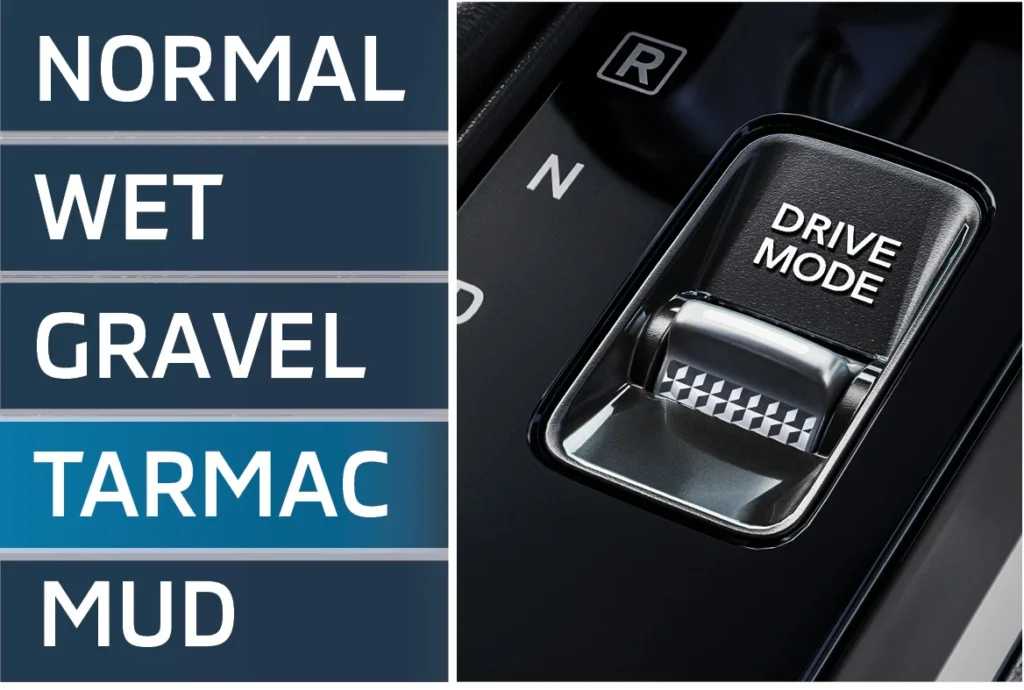 Cụm Drive Mode 5 chế độ lái Mitsubishi Destinator 2025