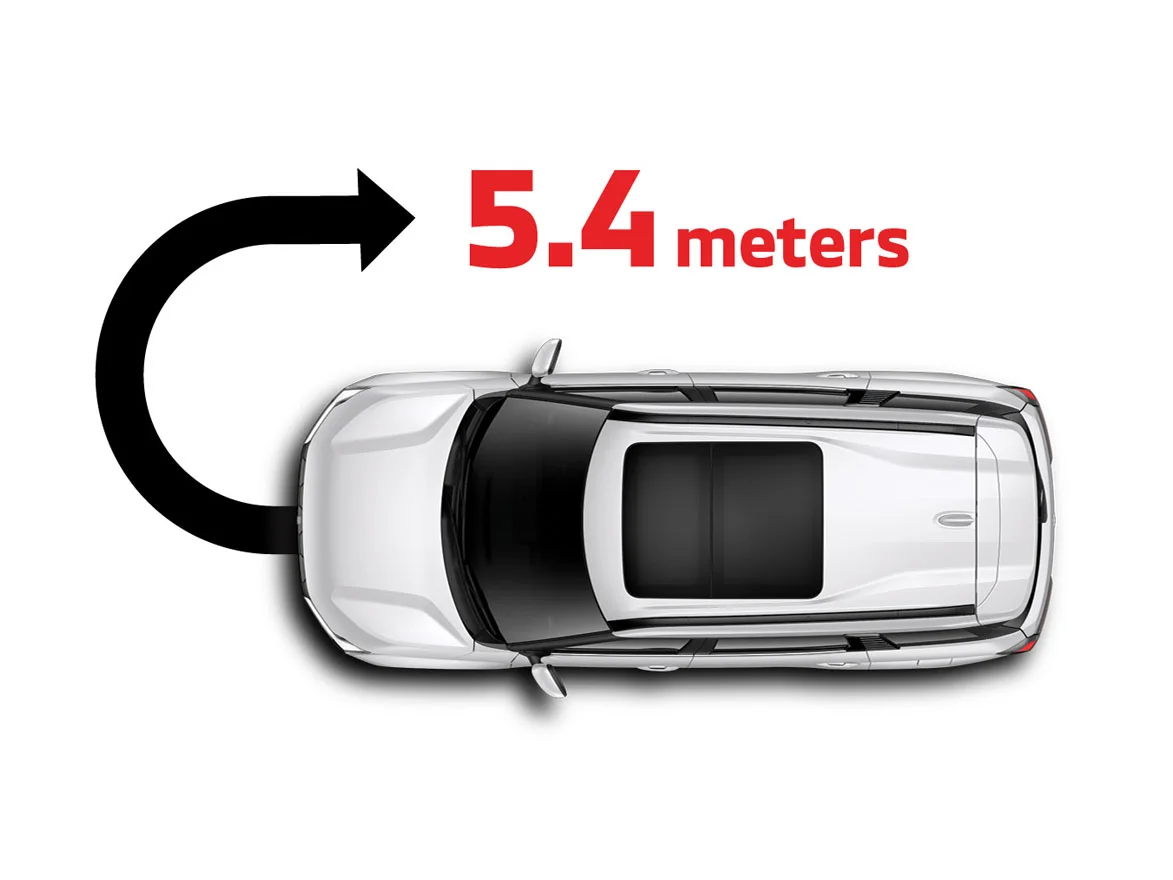 Mitsubishi Destinator 2025 bán kính quay vòng nhỏ 5.4 mét