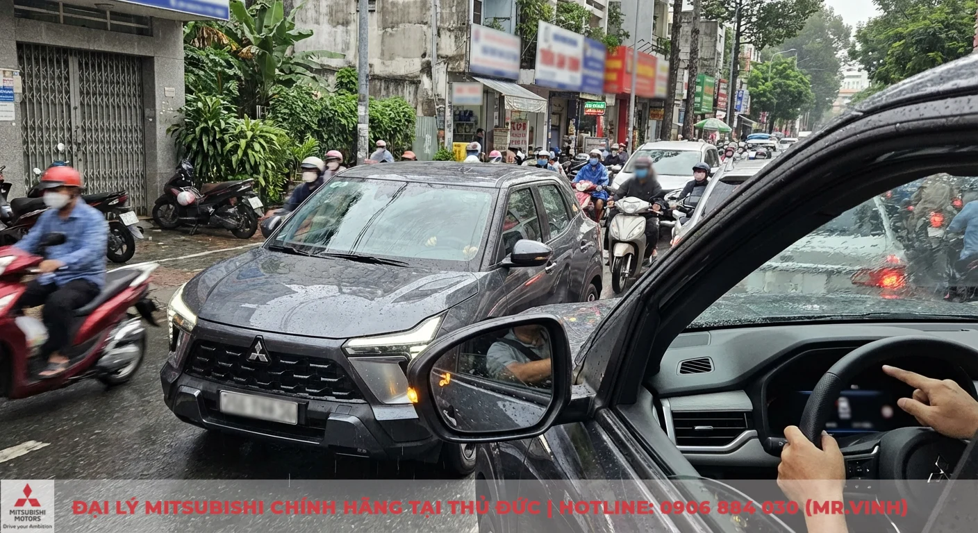 An toàn Mitsubishi XFORCE 2026: Túi khí, ADAS và bảo vệ toàn diện 4 Mitsubishi XFORCE 2026 an toàn vượt trội trong bối cảnh giao thông đô thị Việt Nam đông đúc