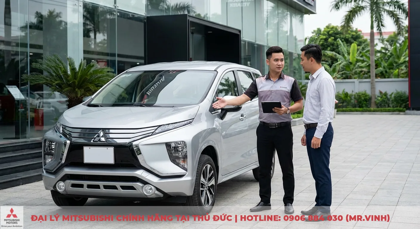 Đại l&yacute; Mitsubishi tư vấn Xpander 2026 về t&iacute;nh năng an to&agrave;n thực tế v&agrave; cung cấp lời khuy&ecirc;n hữu &iacute;ch cho kh&aacute;ch h&agrave;ng