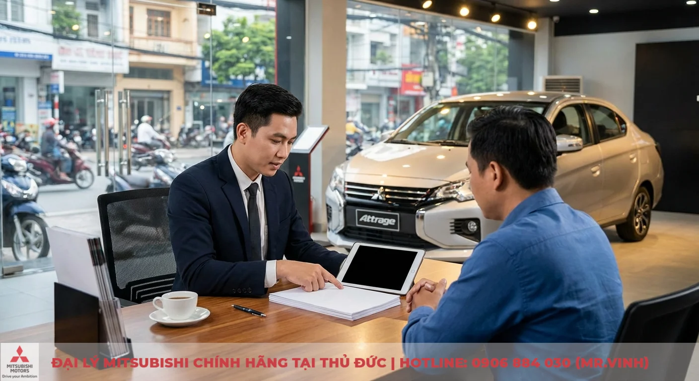 Chi phí nuôi Attrage 2026: Ước tính các khoản vận hành hàng tháng 1 Khách hàng được tư vấn về các yếu tố ảnh hưởng đến chi phí nuôi Attrage 2026 tại đại lý