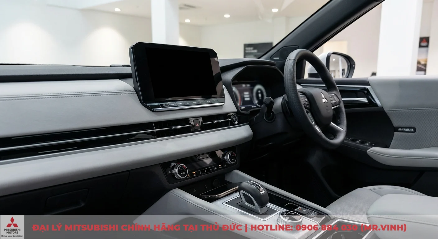 Đại lý Xforce 2026 TP.HCM - Cập nhật tin tức & báo giá mới nhất 1 Nội thất Mitsubishi Xforce tiện nghi, công nghệ với màn hình giải trí lớn và âm thanh Yamaha Premium