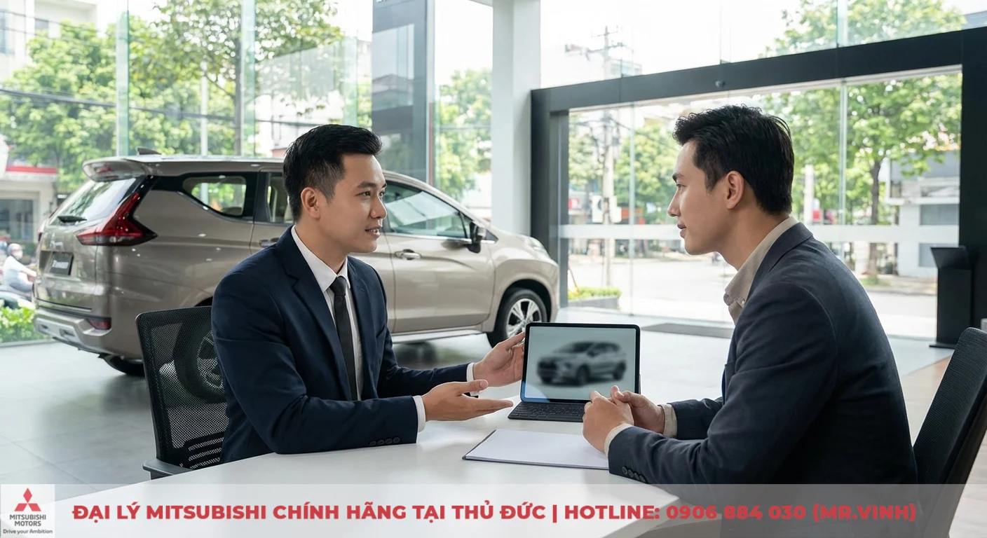 Đặt cọc Mitsubishi Xpander 2026: Cập nhật thông tin, ưu đãi sớm 2 Khách hàng nhận tư vấn chuyên sâu về Mitsubishi Xpander 2026 và lợi ích đăng ký sớm tại showroom
