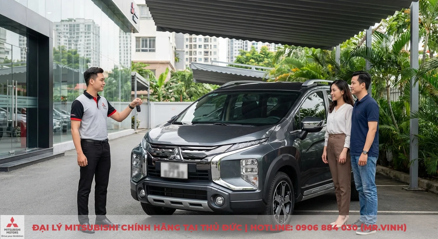 Động cơ Xpander Cross 2026: Thông số, công suất và hộp số CVT 5 Đại diện Mitsubishi Saigon 3S bàn giao chìa khóa Xpander Cross 2026 cho khách hàng chuẩn bị lái thử