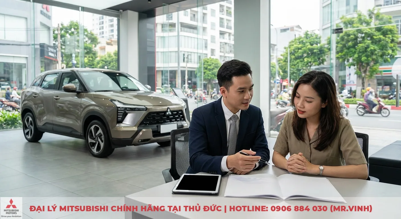 Tư vấn gi&aacute; b&aacute;n v&agrave; ch&ecirc;nh lệch c&aacute;c phi&ecirc;n bản Mitsubishi Xforce 2026 cho kh&aacute;ch h&agrave;ng tại đại l&yacute;