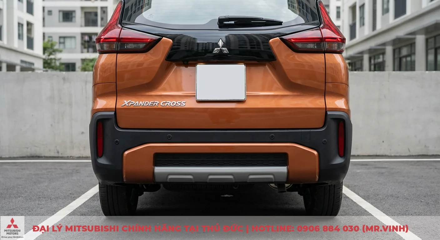 Mitsubishi Xpander Cross với camera l&ugrave;i v&agrave; cảm biến hỗ trợ đỗ xe, tăng cường t&iacute;nh năng an to&agrave;n chủ động