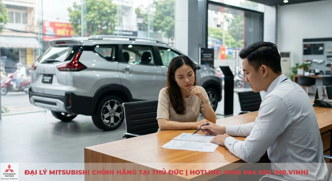 Xpander Cross 2026 và BR-V: So sánh chi tiết, xe nào đáng mua? 5 Nhân viên đại lý tư vấn khách hàng về giá lăn bánh và chi phí sở hữu xe Mitsubishi Xpander Cross