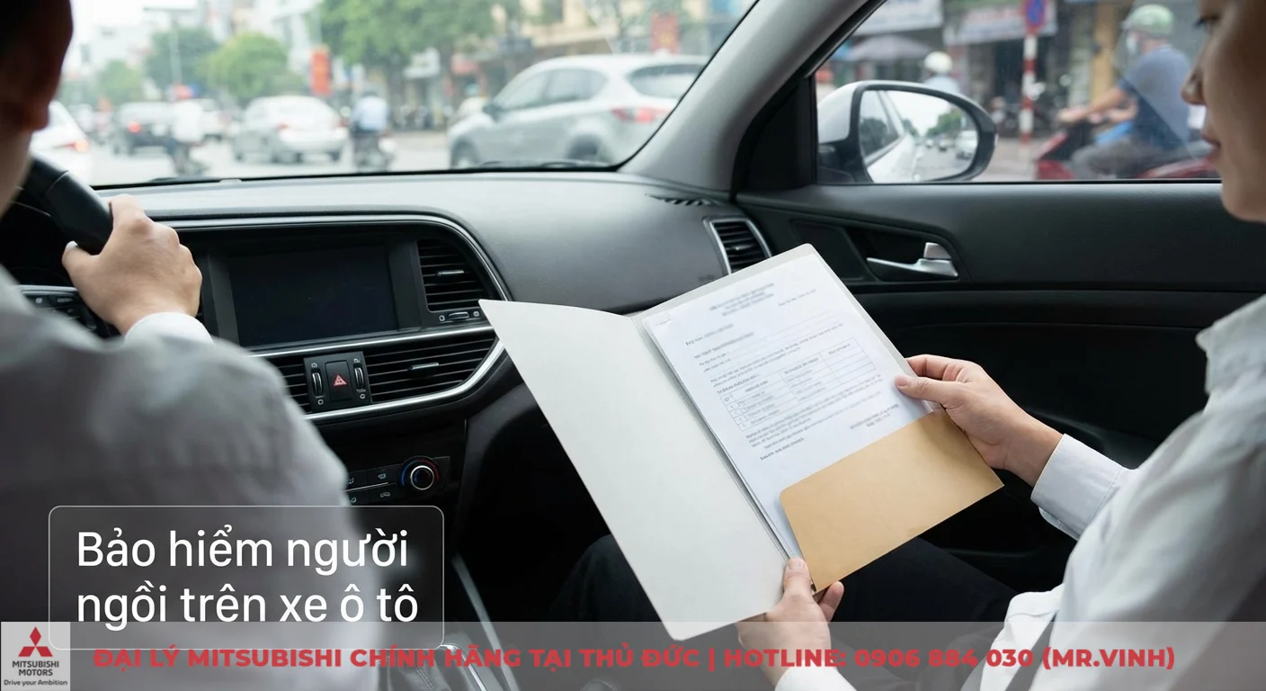 Bảo hiểm người ngồi trên xe ô tô: Quyền lợi, phí & bồi thường 1 Bảo hiểm người ngồi trên xe ô tô là loại hình bảo vệ tài chính khi tai nạn, thể hiện qua tài liệu đang được xem trong xe