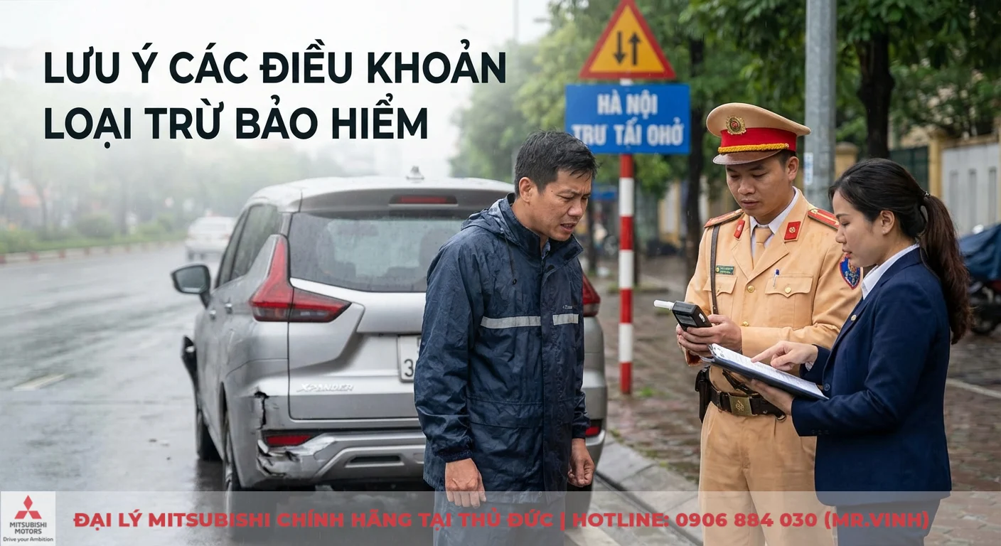 Bảo hiểm hai chiều xe ô tô: Quyền lợi, điều khoản và phí cần biết 3 Bảo hiểm hai chiều ô tô có điều khoản loại trừ khi tai nạn do vi phạm giao thông, được công an và đại diện bảo hiểm xử lý tại hiện trường