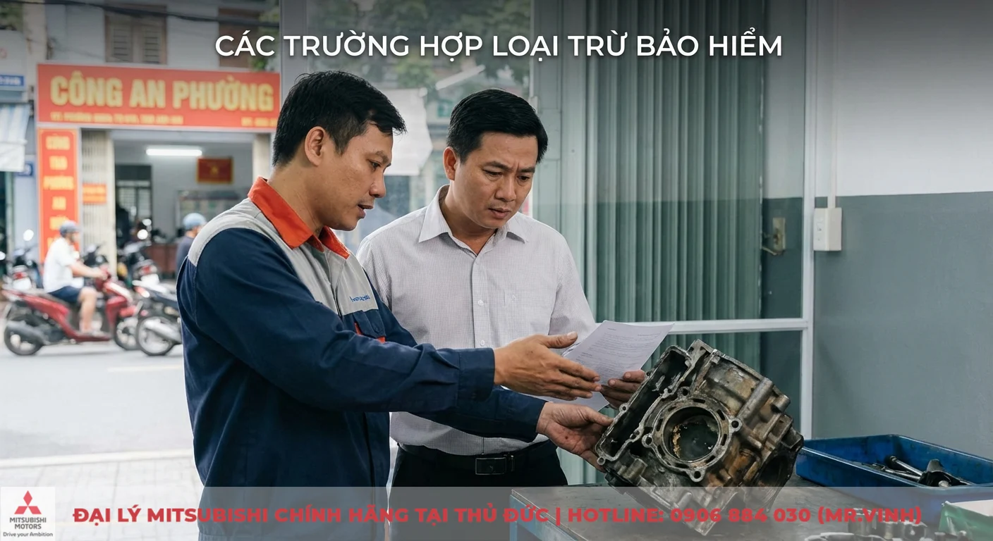Bảo hiểm thân vỏ xe ô tô: Quyền lợi, phí & quy trình bồi thường 3 Các trường hợp loại trừ bảo hiểm như hư hỏng xe tự ý sửa chữa hoặc do vi phạm được xem xét kỹ lưỡng qua tài liệu và linh kiện động cơ
