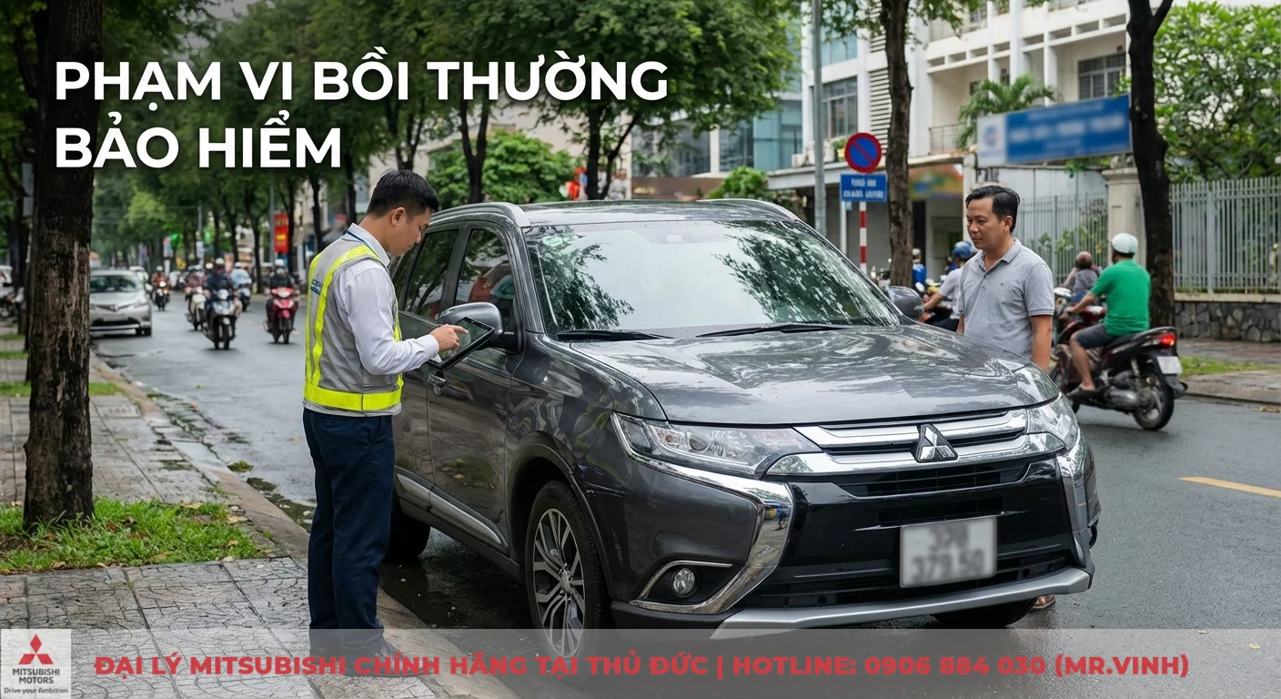 Phạm vi bồi thường bảo hiểm &ocirc; t&ocirc; bao gồm thiệt hại do tai nạn, va chạm, đang được nh&acirc;n vi&ecirc;n kiểm tra tại hiện trường