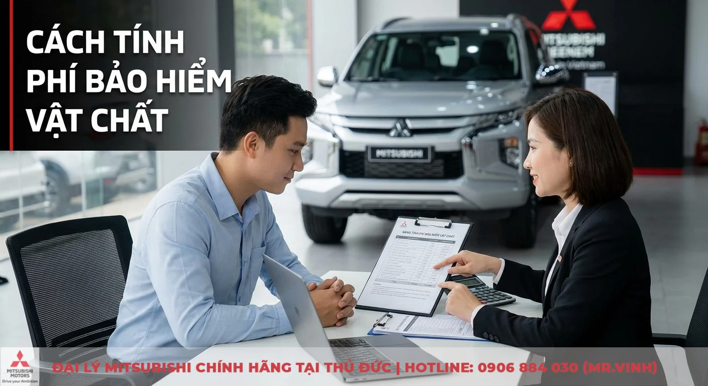 Bảo hiểm vật chất xe ô tô giá bao nhiêu: Bảng phí, cách tính & báo giá cập nhật 2026 3 Phí bảo hiểm vật chất ô tô và bảng phí tham khảo được nhân viên giải thích, tư vấn cho khách hàng tại showroom