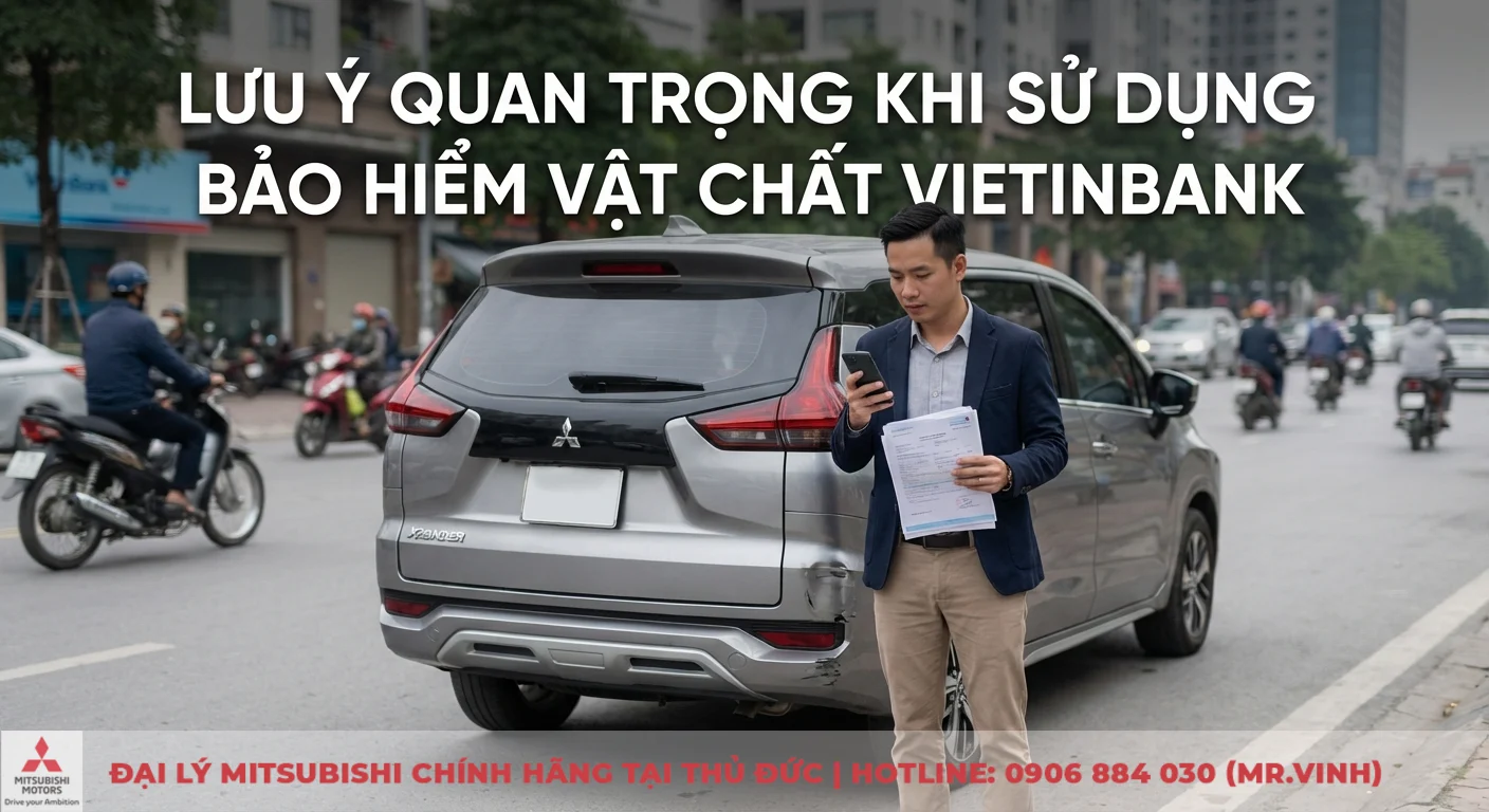 Bảo hiểm vật chất xe ô tô Vietinbank: Quyền lợi, hồ sơ & quy trình bồi thường 2 Nắm rõ lưu ý quan trọng khi sử dụng bảo hiểm vật chất Vietinbank, đặc biệt khi xe bị va chạm và xử lý giấy tờ.