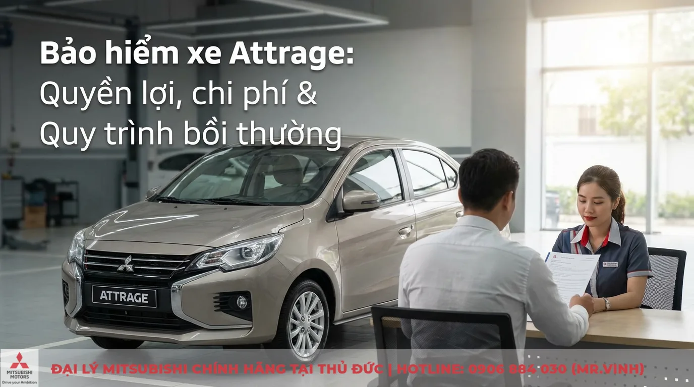 Bảo hiểm xe Attrage: Quyền lợi, chi phí và quy trình bồi thường
