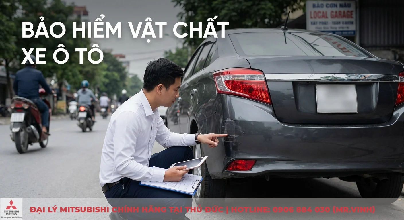 Bảo hiểm xe ô tô 1 năm bao nhiêu tiền: bảng giá, cách tính & tối ưu phí 1 Bảo hiểm vật chất xe ô tô giải quyết các sự cố như va chạm, được chuyên viên kiểm tra vết xước trên xe