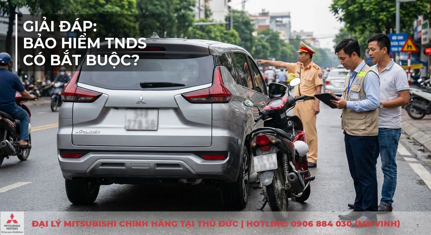 Bảo hiểm xe ô tô có bắt buộc không: Trường hợp bắt buộc, mức phạt 1 Bảo hiểm TNDS bắt buộc hỗ trợ tài chính cho bên thứ ba khi xảy ra tai nạn, với công an và nhân viên bảo hiểm ghi nhận hiện trường