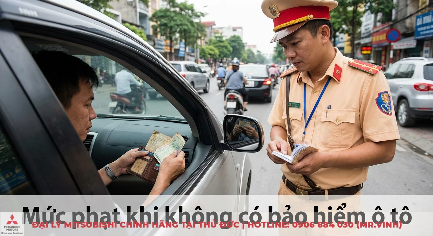 Bảo hiểm xe ô tô có bắt buộc không: Trường hợp bắt buộc, mức phạt 2 Cảnh sát giao thông kiểm tra giấy tờ, tài xế không có hoặc không xuất trình được bảo hiểm ô tô bắt buộc sẽ bị phạt