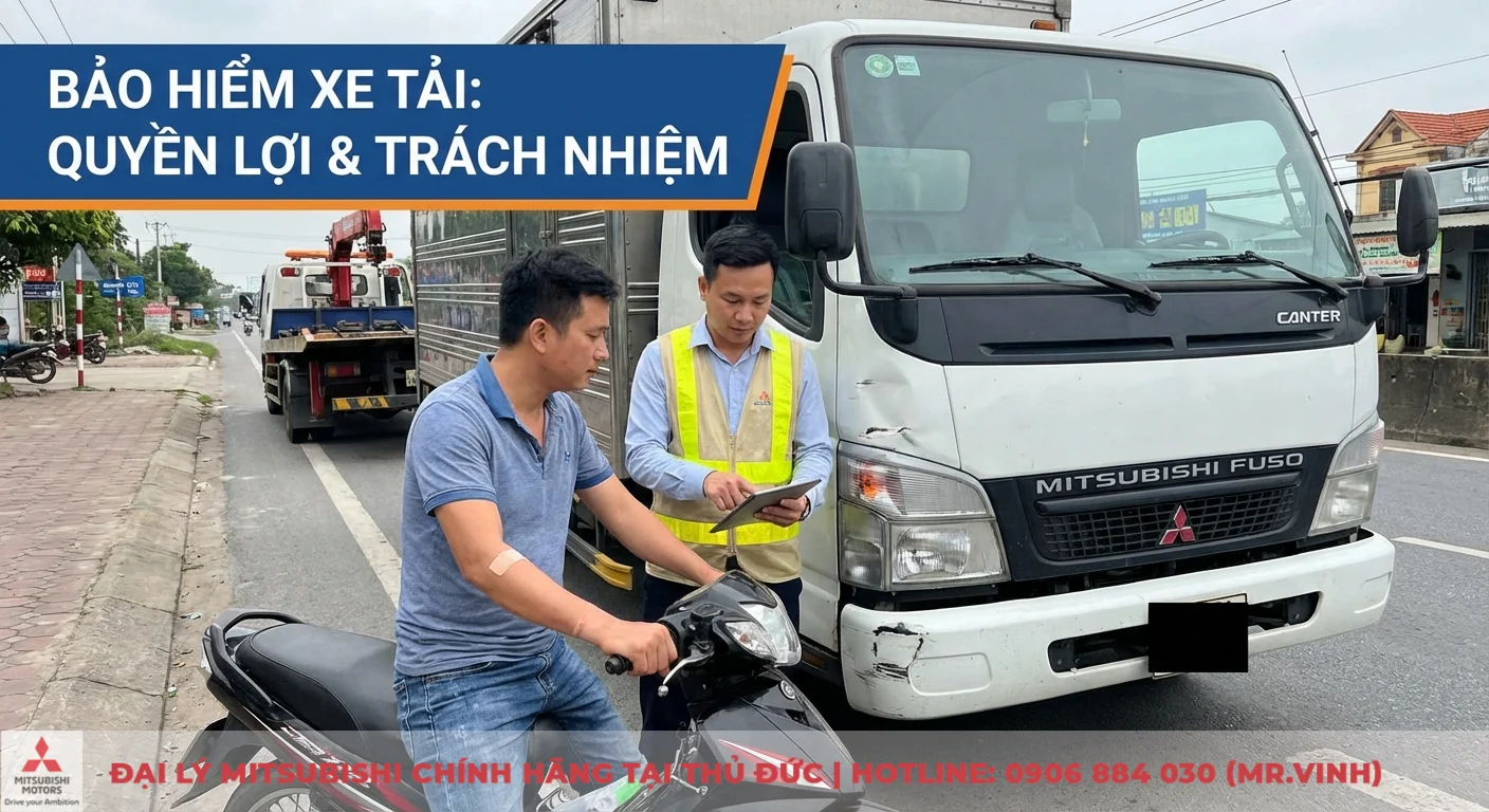 Bảo hiểm xe ô tô tải: Loại hình, quyền lợi và mức phí 2 Bảo hiểm xe tải chi trả quyền lợi bồi thường thiệt hại vật chất xe và chi phí y tế cho bên thứ ba sau va chạm