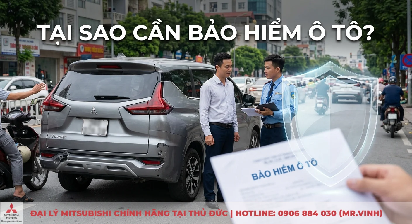 Bảo hiểm xe &ocirc; t&ocirc; gi&uacute;p giảm thiểu rủi ro v&agrave; chi trả thiệt hại khi xe bị va chạm, với nh&acirc;n vi&ecirc;n đang tư vấn c&ugrave;ng hợp đồng bảo hiểm