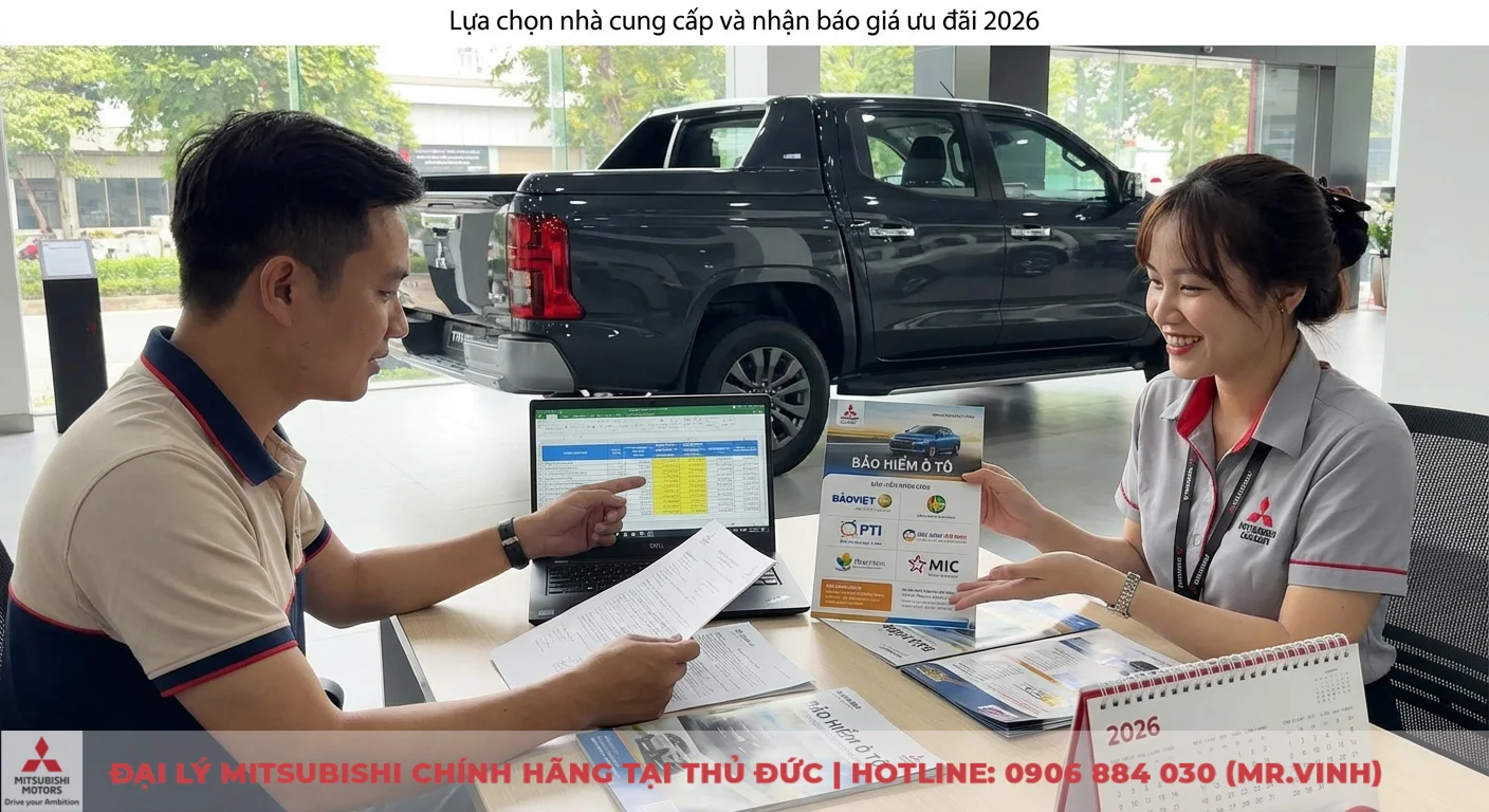 Bảo hiểm xe Triton: Quyền lợi, phí & thủ tục cập nhật 2026 3 Lựa chọn nhà cung cấp bảo hiểm ô tô và báo giá ưu đãi 2026 thông qua tư vấn, xem bảng so sánh các gói từ Bảo Việt, PTI, MIC