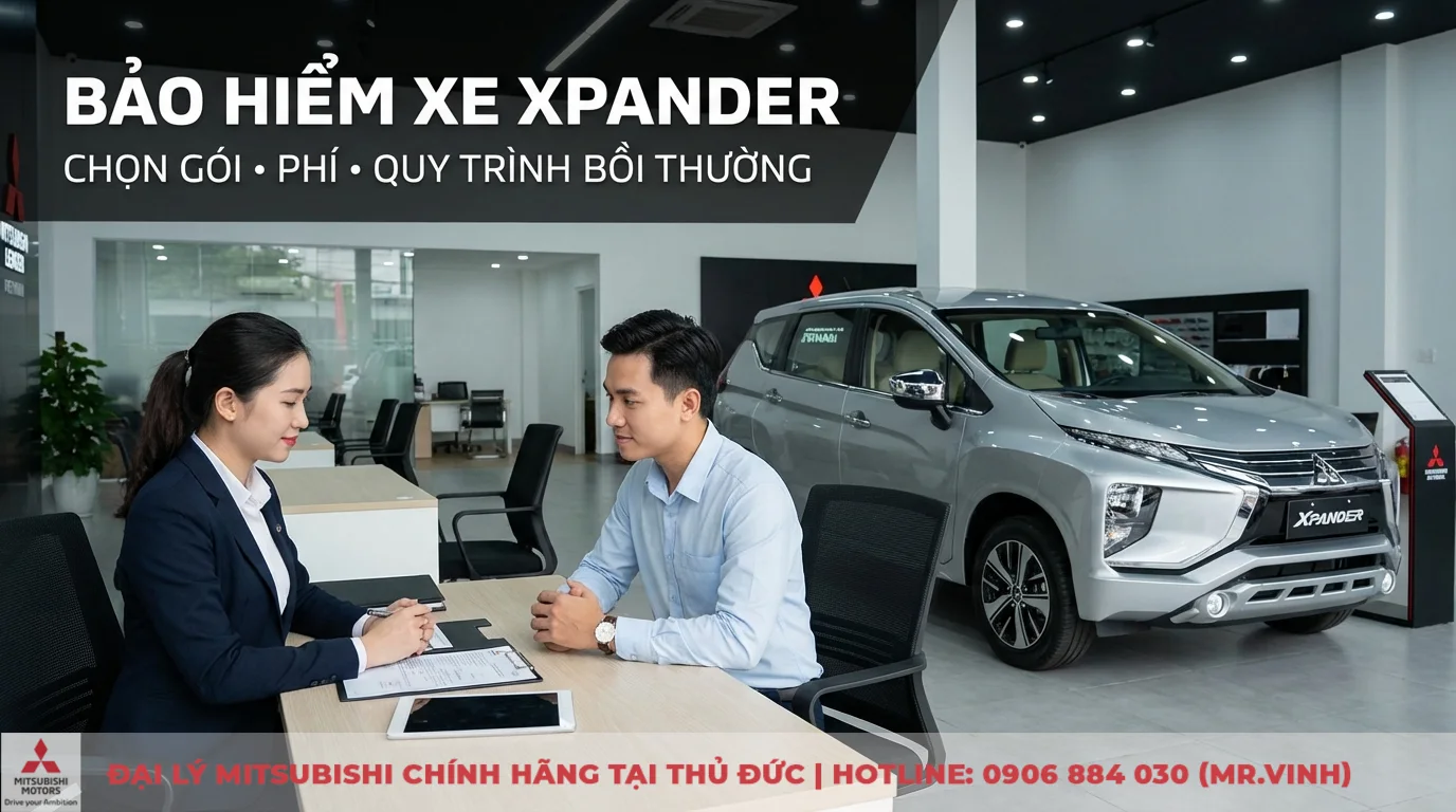 Bảo hiểm xe Xpander: chọn gói, phí & quy trình bồi thường