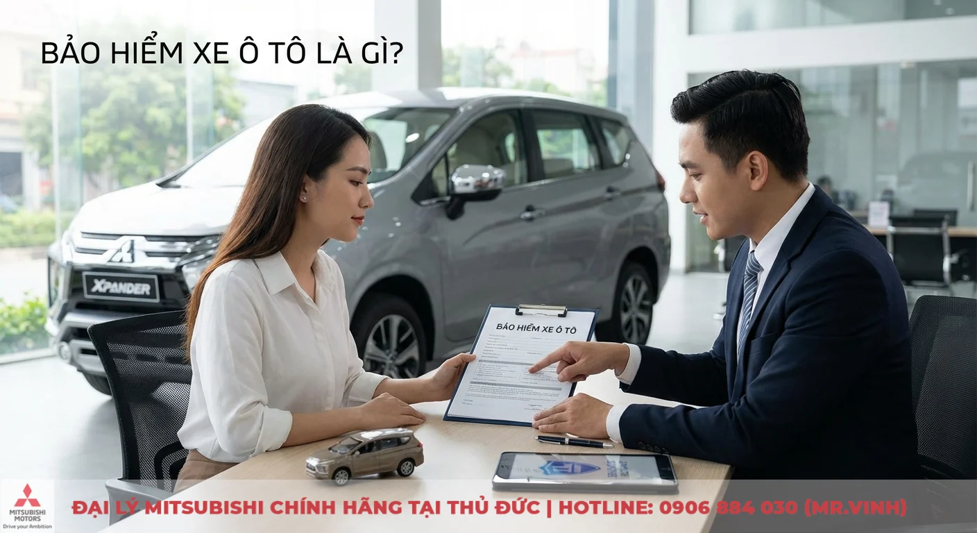 Bảo hiểm xe &ocirc; t&ocirc; l&agrave; hợp đồng gi&uacute;p bảo vệ t&agrave;i ch&iacute;nh, được nh&acirc;n vi&ecirc;n tư vấn chi tiết với kh&aacute;ch h&agrave;ng tại showroom