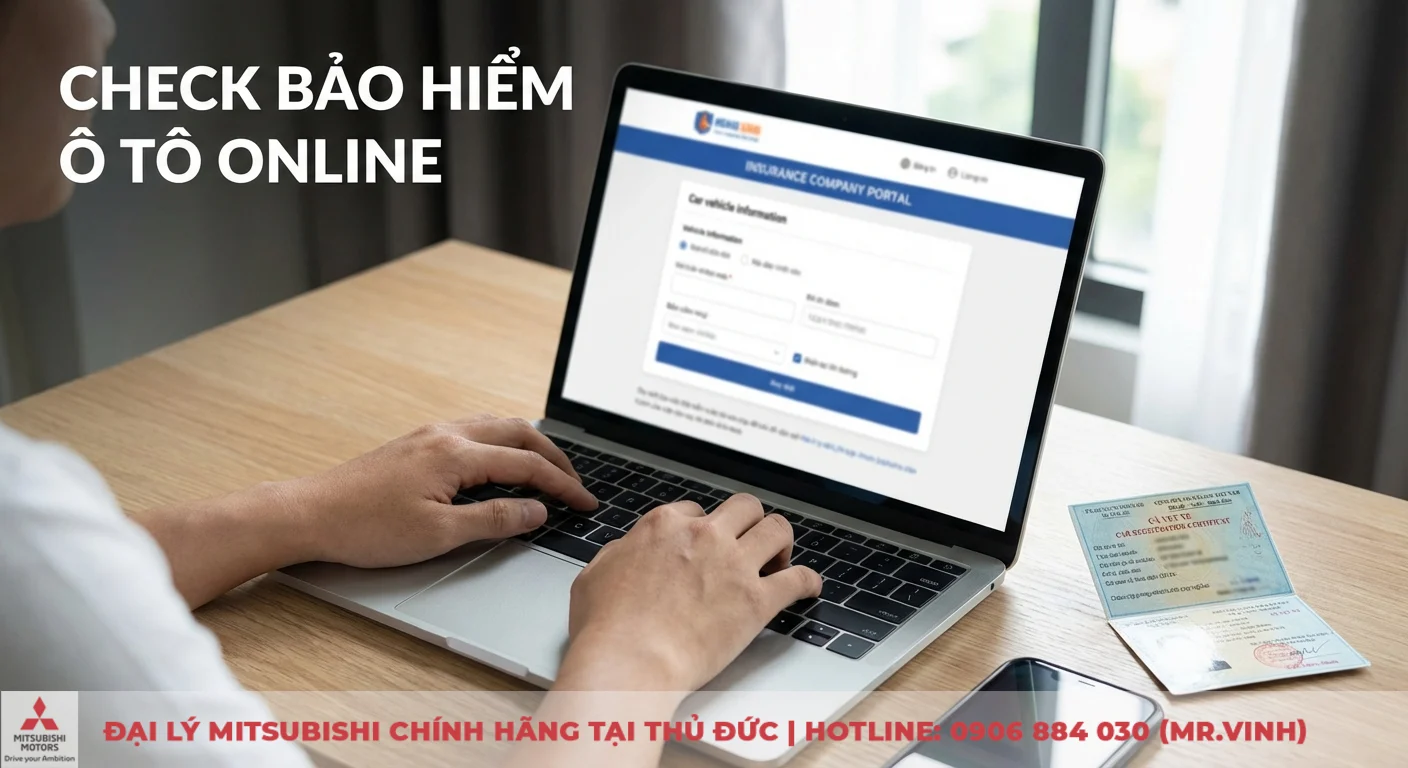 Check bảo hiểm xe ô tô: hướng dẫn tra cứu online, điện tử chi tiết 2 Kiểm tra bảo hiểm xe ô tô online qua cổng thông tin trên laptop, đối chiếu thông tin từ giấy đăng ký xe