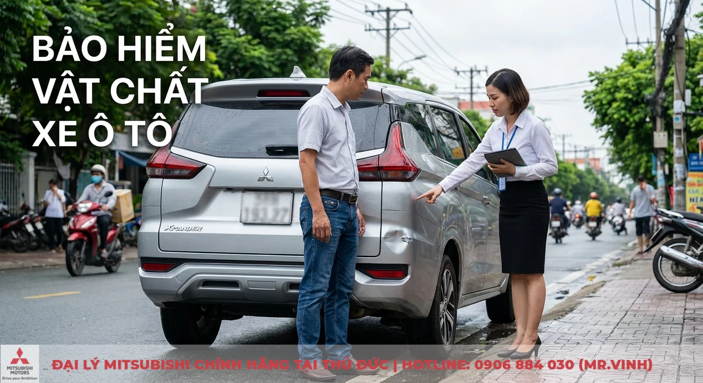 Có nên mua bảo hiểm vật chất xe ô tô: Lợi ích, rủi ro & kinh nghiệm. 1 Bảo hiểm vật chất xe ô tô bồi thường tổn thất vật chất xe khi gặp sự cố va chạm, như vết móp đang được nhân viên kiểm tra