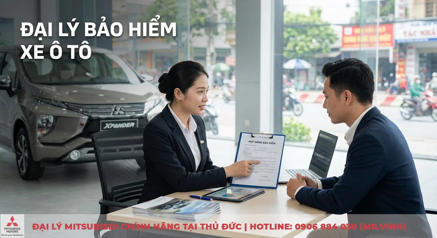 Đại l&yacute; bảo hiểm xe &ocirc; t&ocirc; tư vấn chi tiết hợp đồng v&agrave; c&aacute;c g&oacute;i bảo hiểm cho kh&aacute;ch h&agrave;ng trong kh&ocirc;ng gian showroom
