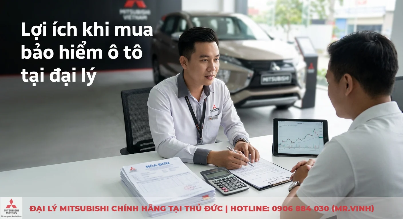 Bảo hiểm ô tô Mitsubishi: Điểm bán gần nhất Thủ Đức, TP.HCM 2 Bảo hiểm ô tô tại đại lý chính hãng: tư vấn tài chính, xuất hóa đơn GTGT nhanh chóng và minh bạch