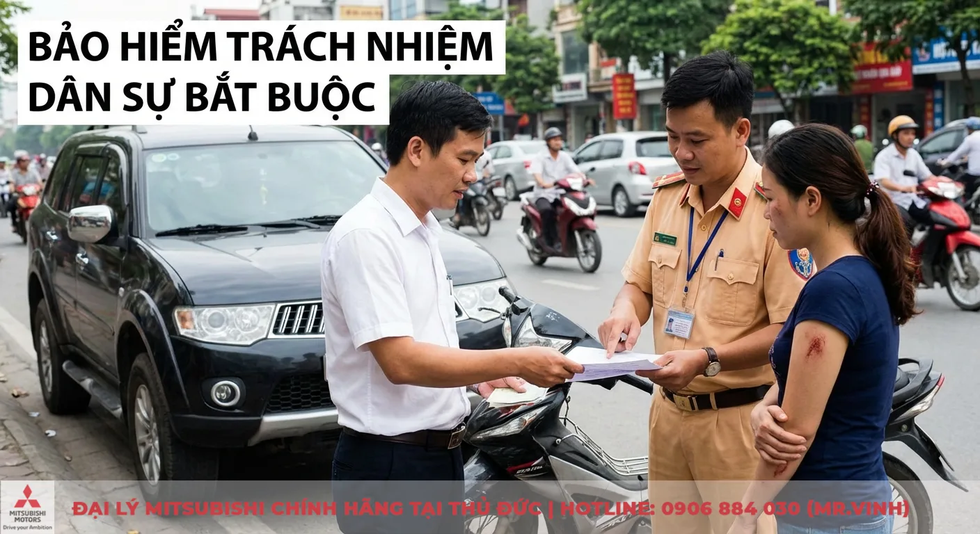 Lỗi không có bảo hiểm ô tô: Mức phạt và cách xử lý hiệu quả 1 Bảo hiểm trách nhiệm dân sự bắt buộc giúp bồi thường thiệt hại cho người bị tai nạn, cảnh sát đang lập hồ sơ vụ việc với người liên quan