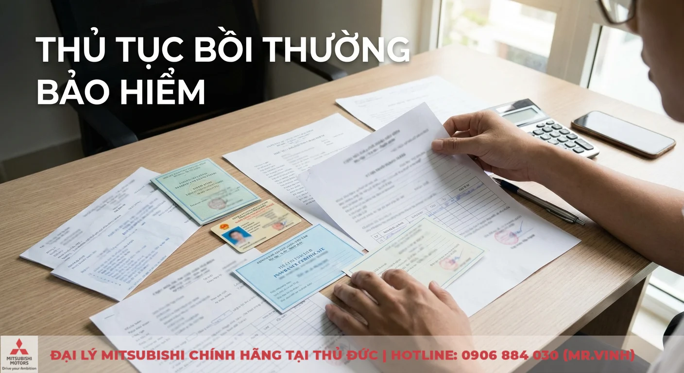 Thủ tục y&ecirc;u cầu bồi thường bảo hiểm tr&aacute;ch nhiệm d&acirc;n sự gồm nhiều hồ sơ cần thiết như chứng nhận bảo hiểm, giấy tờ xe, giấy ph&eacute;p l&aacute;i xe v&agrave; CCCD/CMND tr&ecirc;n b&agrave;n