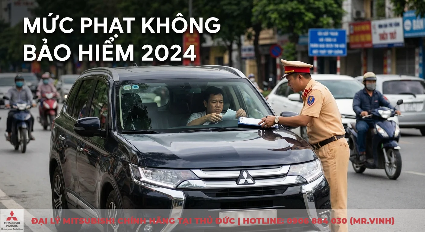 Mức phạt không có bảo hiểm xe ô tô: Cập nhật quy định 2026 2 Mức phạt không có bảo hiểm xe ô tô năm 2024 khi tài xế bị cảnh sát giao thông kiểm tra giấy tờ