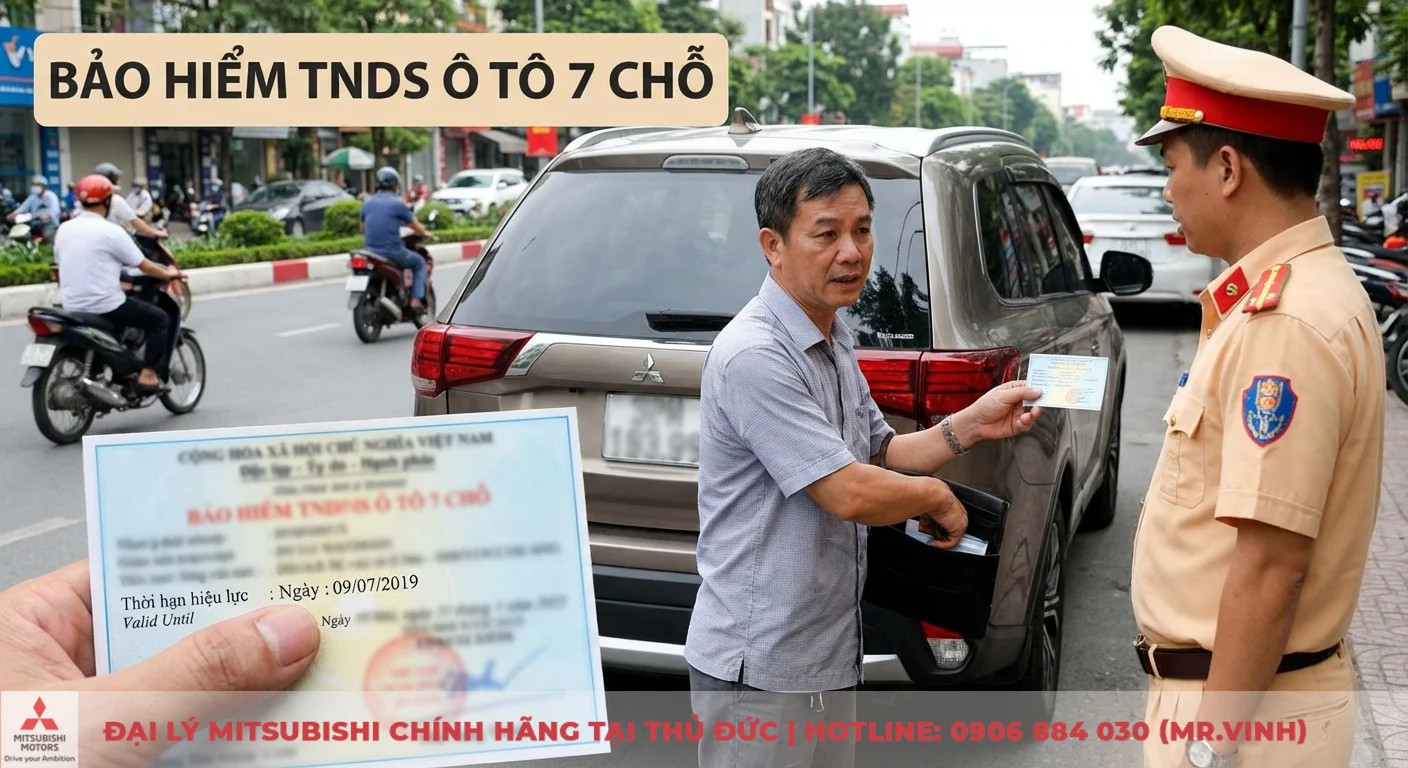 Phí bảo hiểm dân sự ô tô 7 chỗ: Biểu phí & cách mua online 2026 3 Bảo hiểm TNDS ô tô 7 chỗ, tài xế cần lưu ý thời hạn hiệu lực và luôn mang theo giấy chứng nhận để xuất trình cho cảnh sát giao thông