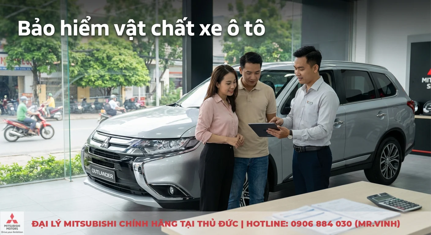 Phí bảo hiểm xe ô tô: Hướng dẫn cách tính, phí 1 năm & các loại xe. 1 Bảo hiểm vật chất xe ô tô đang được tư vấn tại showroom, có tài liệu và máy tính hỗ trợ tính toán phí