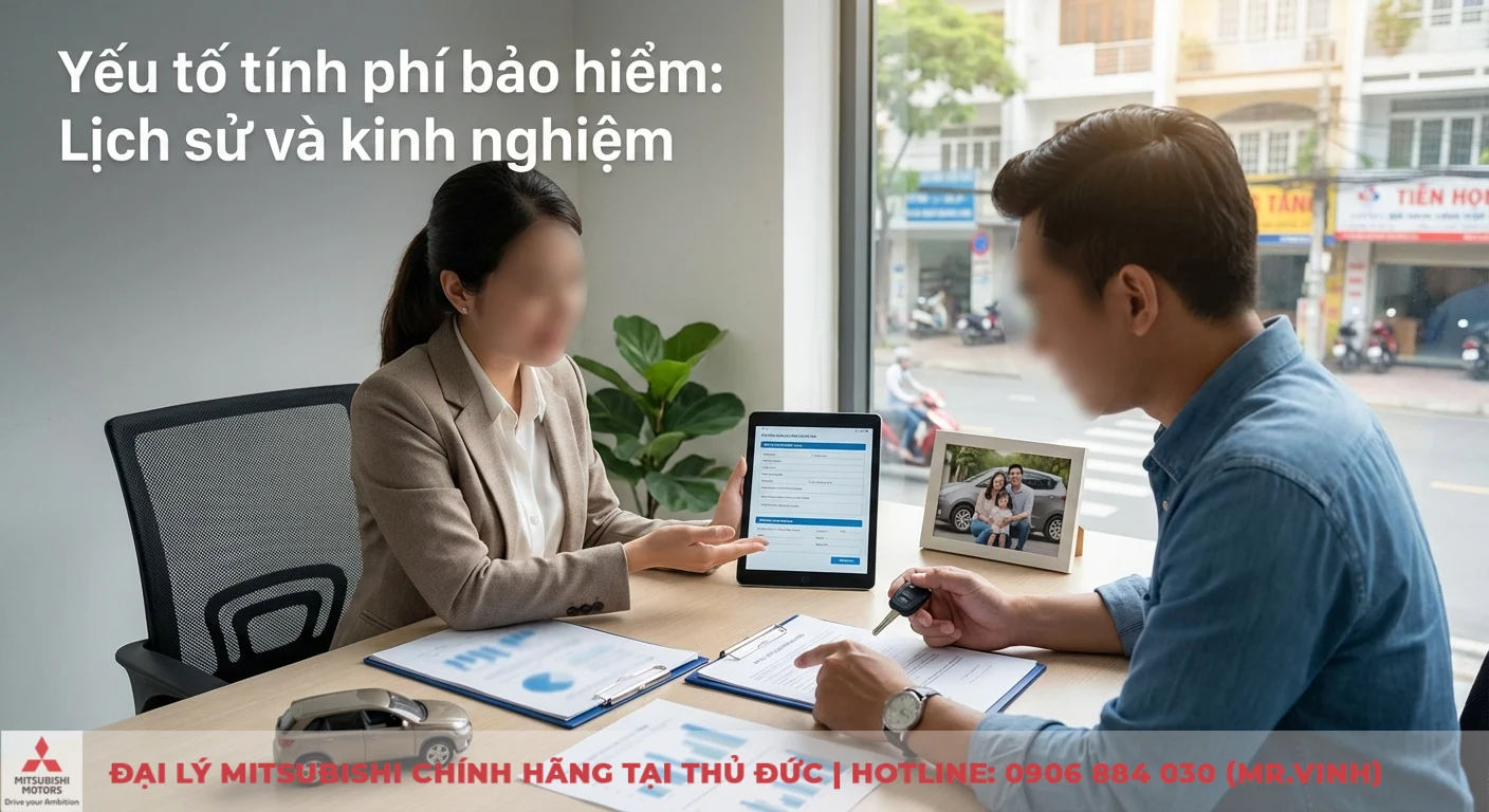 Phí bảo hiểm xe ô tô 5 chỗ: Cập nhật cách tính & giá 1 năm 2026 2 Phí bảo hiểm xe ô tô chịu tác động từ lịch sử bồi thường và kinh nghiệm lái xe, được tư vấn trên máy tính bảng cho khách hàng