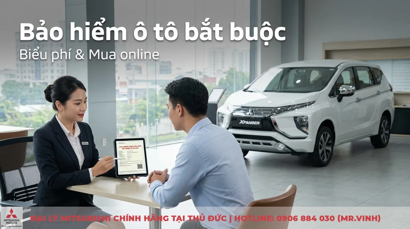 Phí bảo hiểm xe ô tô bắt buộc: Biểu phí, cách tính & mua online