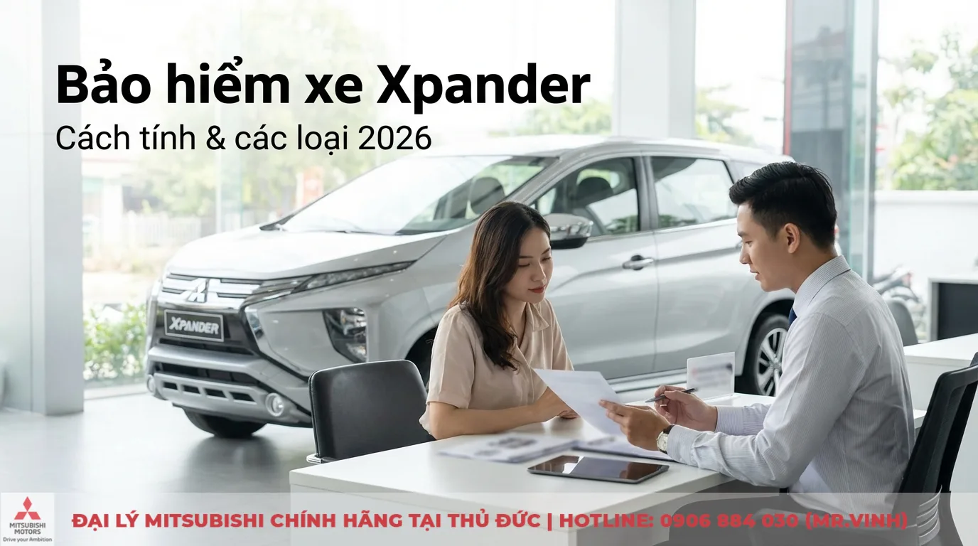 Phí bảo hiểm xe Xpander: Cách tính, loại bắt buộc & thân vỏ cập nhật 2026