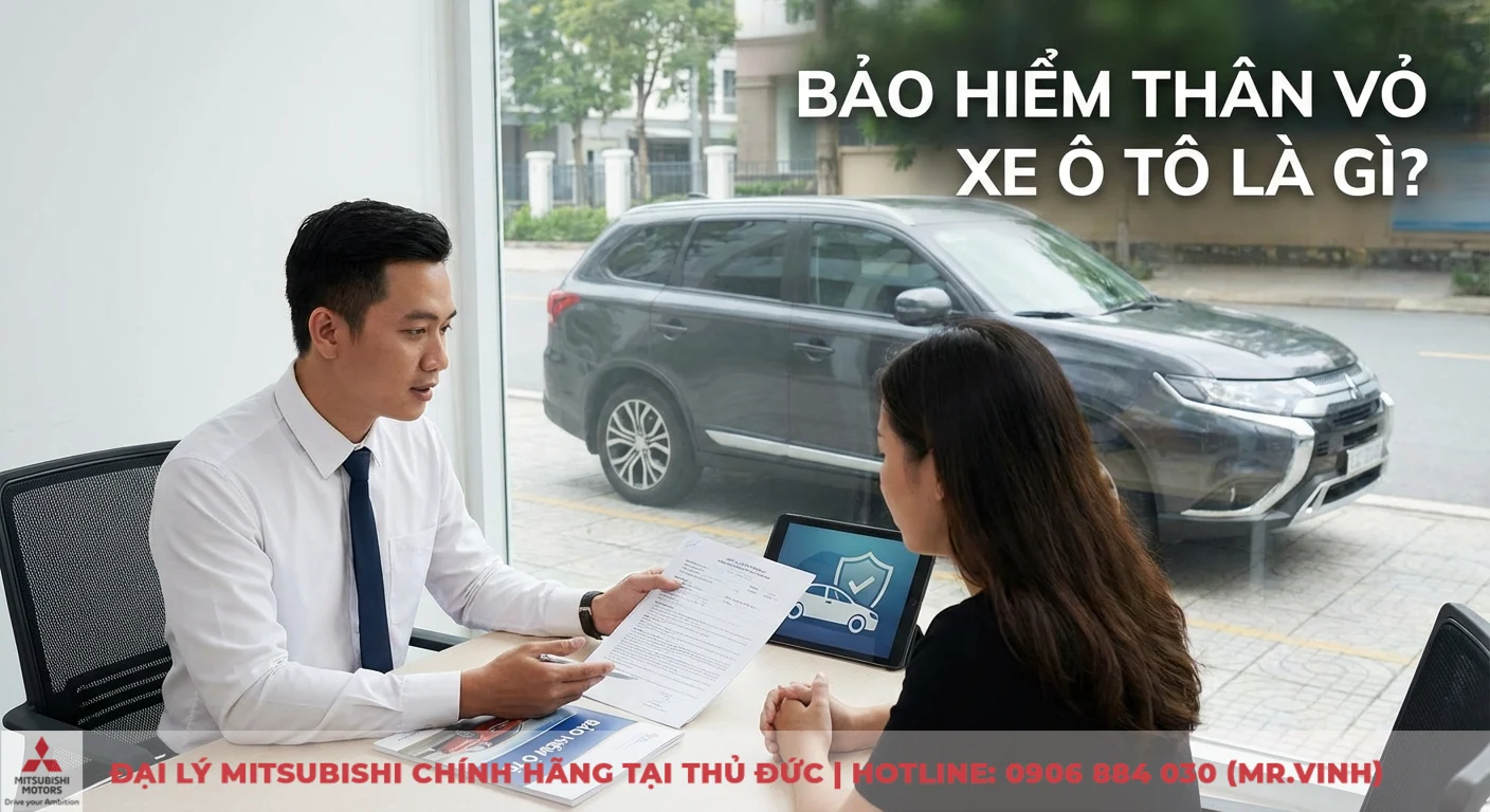Hướng dẫn quy trình bảo hiểm thân vỏ xe ô tô chi tiết cập nhật 2026 1 Bảo hiểm thân vỏ xe ô tô chi trả chi phí sửa chữa, đang được tư vấn với hợp đồng và biểu tượng bảo vệ xe trên máy tính bảng