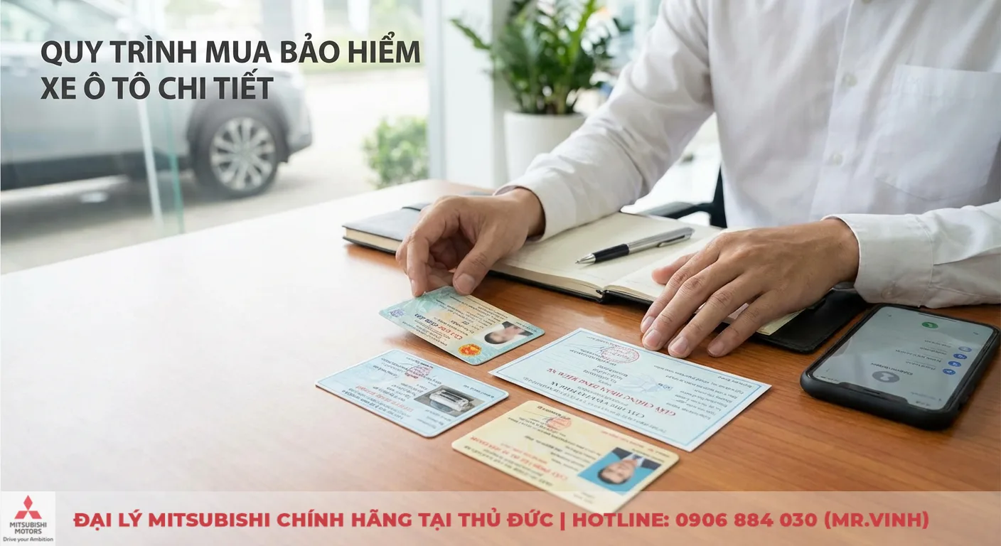 Quy trình bảo hiểm xe ô tô: Hồ sơ, bồi thường và tái tục 2 Quy trình mua bảo hiểm xe ô tô chi tiết cần chuẩn bị hồ sơ với giấy tờ tùy thân, giấy phép lái xe và giấy đăng ký xe