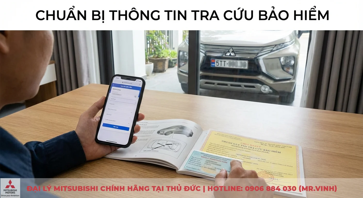 Tra cứu bảo hiểm xe ô tô: Hướng dẫn online, hiệu lực & thời hạn cập nhật 2026 3 Tra cứu bảo hiểm xe ô tô bằng cách chuẩn bị thông tin từ giấy tờ và nhập vào ứng dụng điện thoại