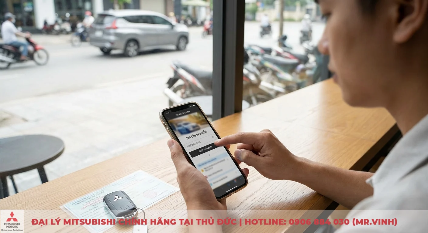 Tra cứu bảo hiểm xe &ocirc; t&ocirc; online qua ứng dụng di động bằng c&aacute;ch nhập th&ocirc;ng tin chi tiết, c&oacute; ch&igrave;a kh&oacute;a v&agrave; giấy tờ xe