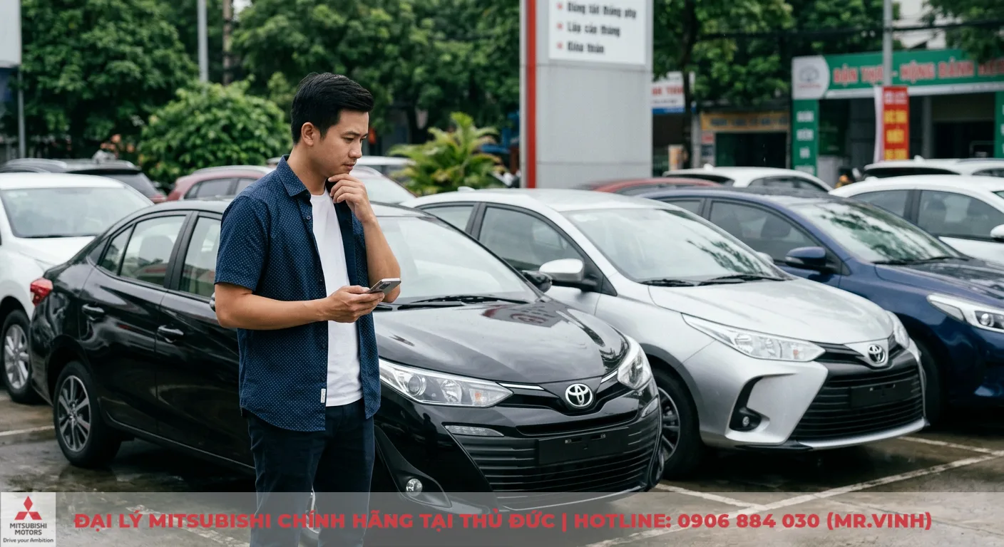 Tuổi Giáp Tuất mua xe màu gì hợp: Chọn xe phong thủy rước tài lộc 3 Chọn màu xe Mitsubishi phù hợp tuổi Giáp Tuất 1994, khách hàng được tư vấn màu xe hợp phong thủy tại showroom Mitsubishi Saigon 3S