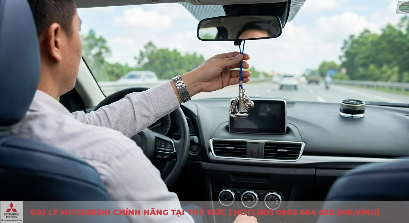 Nam nữ tuổi Quý Hợi mua xe ô tô màu gì hợp phong thủy, thu hút tài lộc? 3 Phong thủy xe hơi cho tuổi Quý Hợi 1983 với phụ kiện trang trí như thuyền buồm kim loại treo gương chiếu hậu